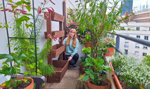  How can adding one comfortable outdoor chair encourage you to enjoy your balcony garden more often