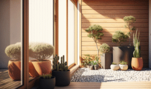 How can choosing local, climate-friendly plants make balcony gardening easier to maintain