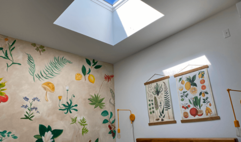 How can choosing low-odour paints make the repainting process easier on families with kids or elders