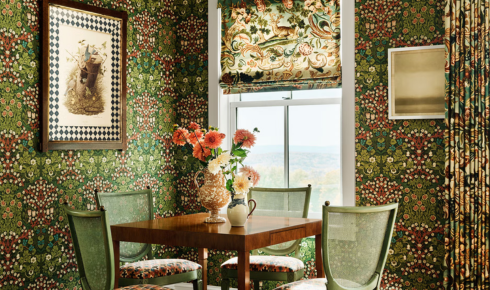 How can painting inside cupboard doors a cheerful colour add a small daily happiness boost