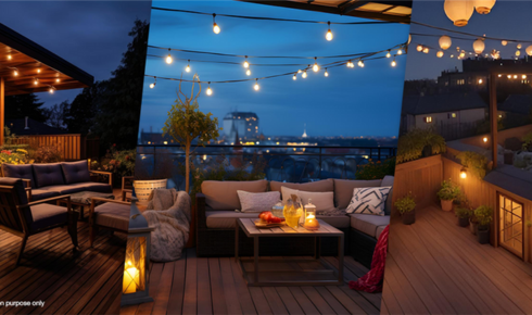 How can seeing if the roof has proper night lighting improve safety for those who need to access it