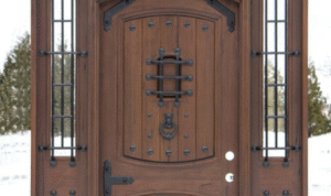 What advantage does using a peephole plus door chain together give over just opening the door partially
