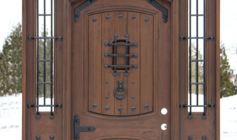 What advantage does using a peephole plus door chain together give over just opening the door partially