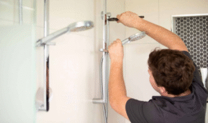 What benefit is there in asking the plumber to label key valves when work is done