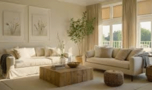 Why is it important to check how much natural light a room gets before choosing tile or wall colours